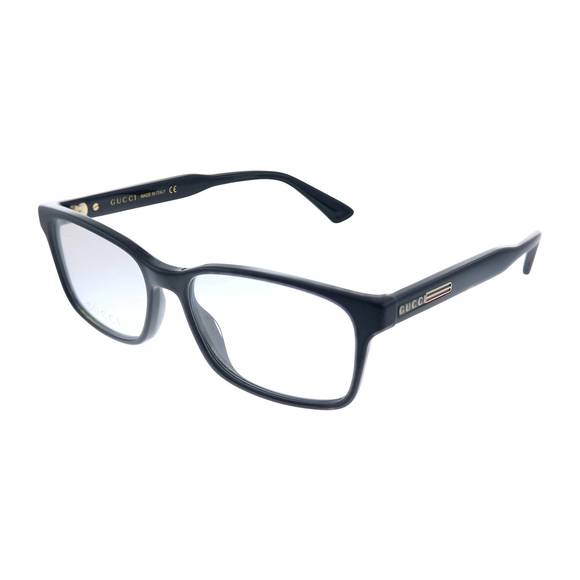 NEW GUCCI rectangle acetate eyeglasses in black - Picture 1 of 3